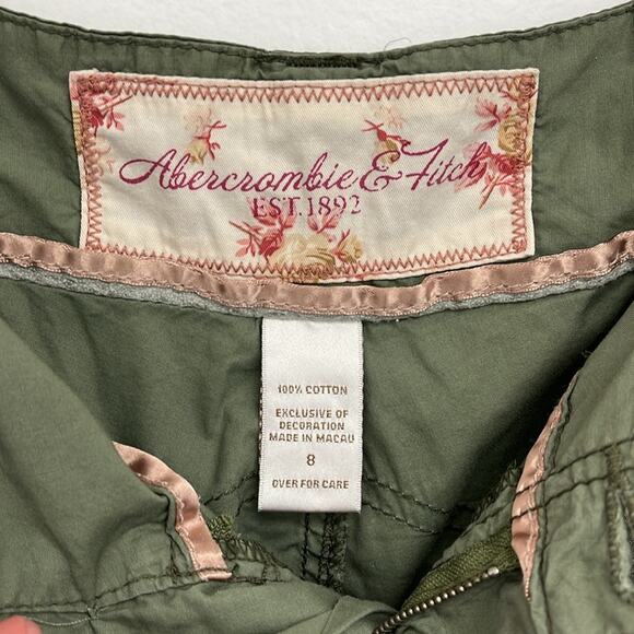 Vintage Y2K Abercrombie & Fitch Cargo Pockets Utility Jogger Baggy Pants Size 8 - Picture 13 of 15
